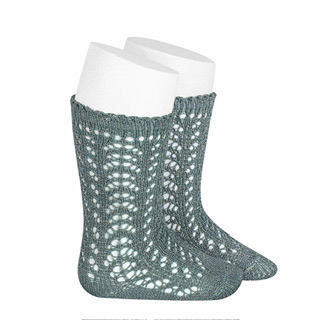 Shimmer Crochet Knee Sock