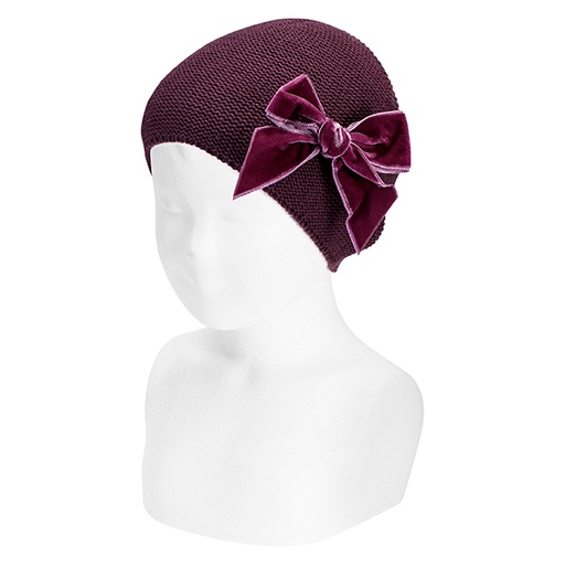 Hat W/ Velvet Bow