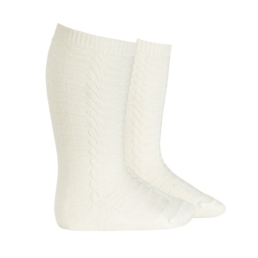 Cable Design Knee Sock