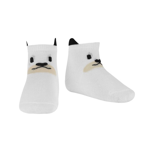 3D Bear Print Low Cut Sock