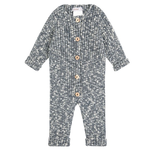 Marled Ribbed Overall